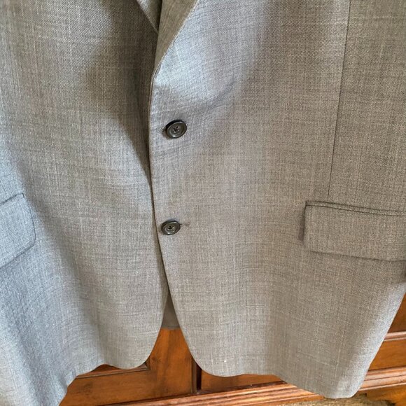 Burberry London Men Blazer Jacket 48R Gray Wool/Silk Blend Two-Button Sport Coat - Picture 7 of 14